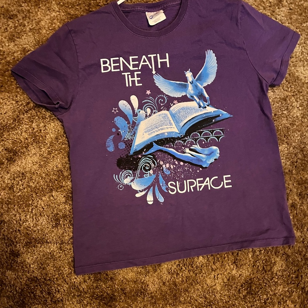 Port and Company Purple  Graphic Tee
